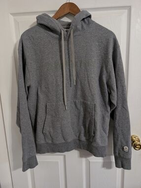 Zero Foxtrot Mens Hoodie Gray Sweatshirt Pullover Skull Size Medium